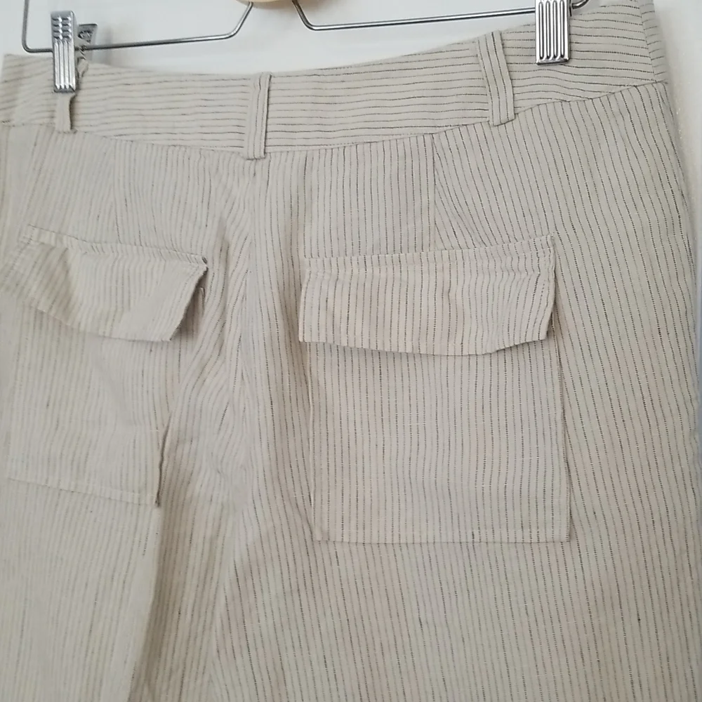 Victoria Secret Vintage London Jean Marisa Fit Linen Pants size 8 NWOT - Picture 6 of 7